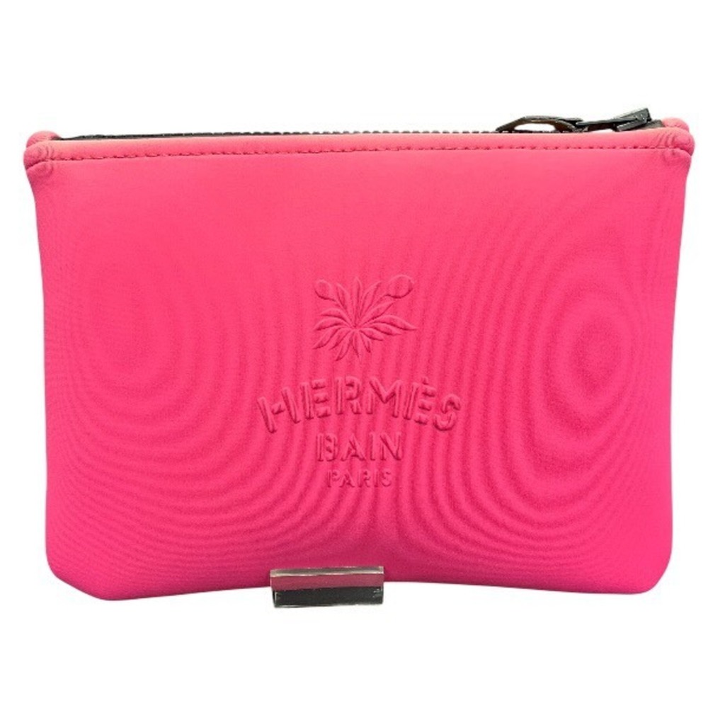 Hermes Neoban PM Leopard Print Brand Accessories Handbag Pouch Women's